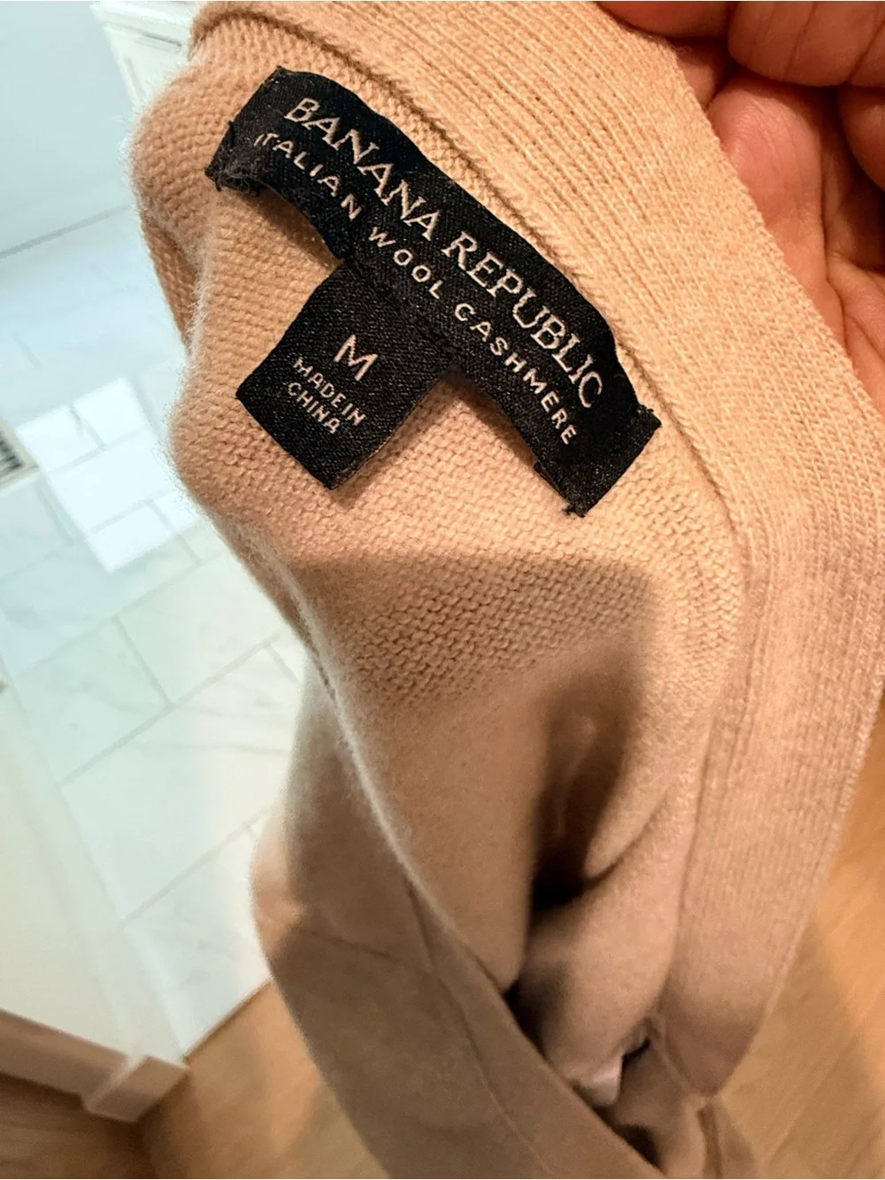 Banana Republic Light Cream Crewneck Sweater